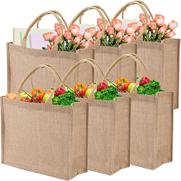 Jute bag flower