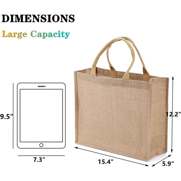 jute bag size